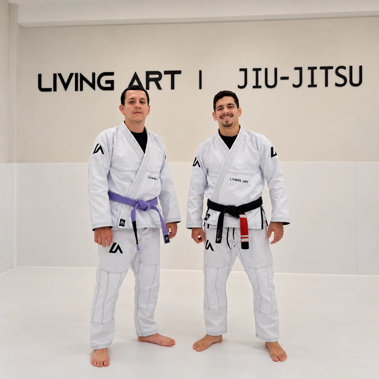 Piero Larry e Fernando Henrique na Living Art Jiu-Jitsu